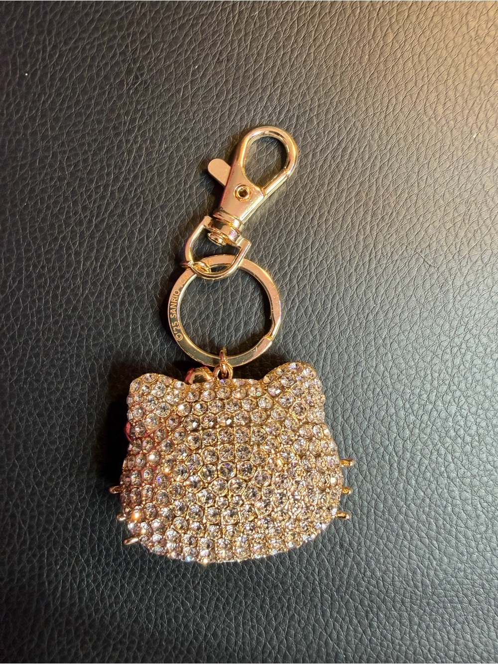Hello Kitty Crystal Rhinestone Keychain Purse Charm - Picture 3 of 3